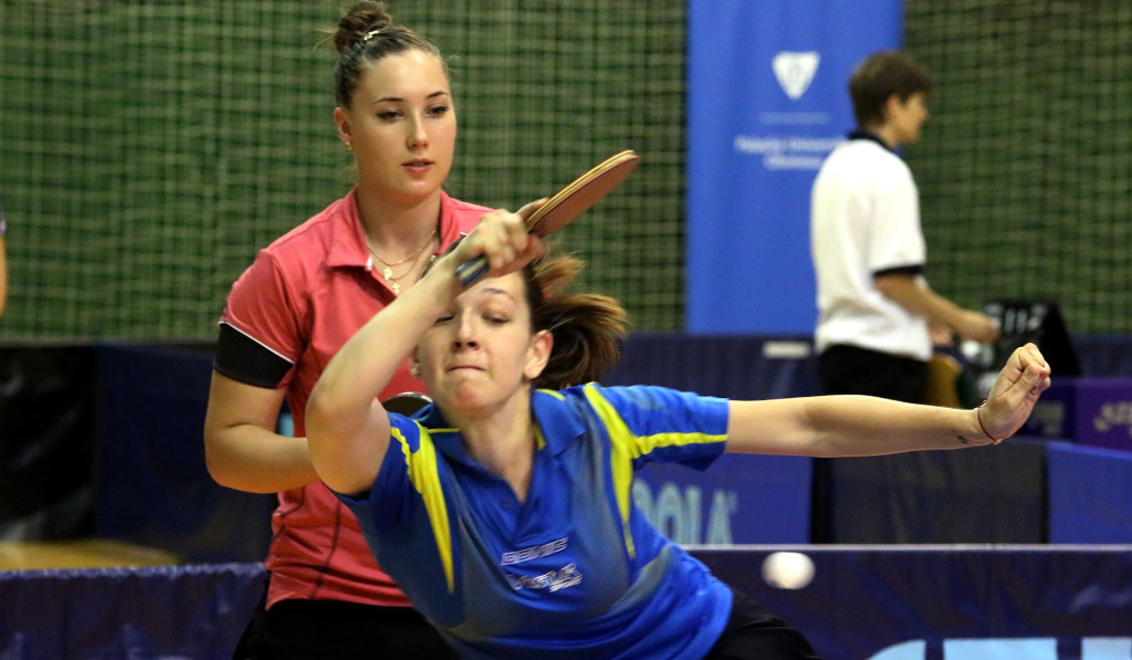 EUSA Table Tennis Anna Blazhko DOubles